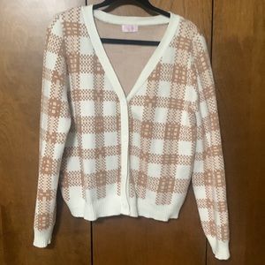 Pink Lily Cardigan Sweater
